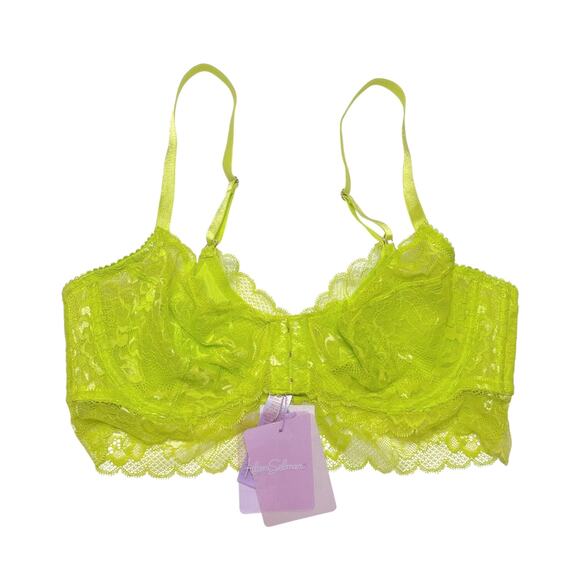 Savage X Fenty LoveLace Unlined Bra Fuji Apple Green Size 38C - Picture 1 of 3